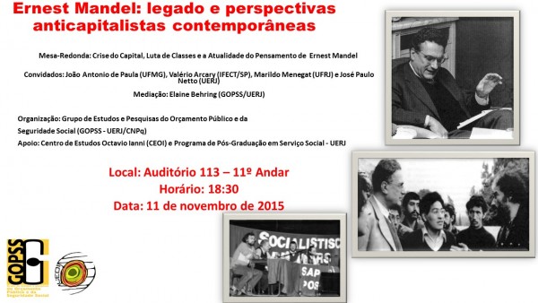 Cartaz Debate Mandel 2015