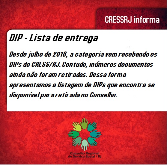 Cress/PA - 1ª Região - O seu nome está na lista de DIPs mas você