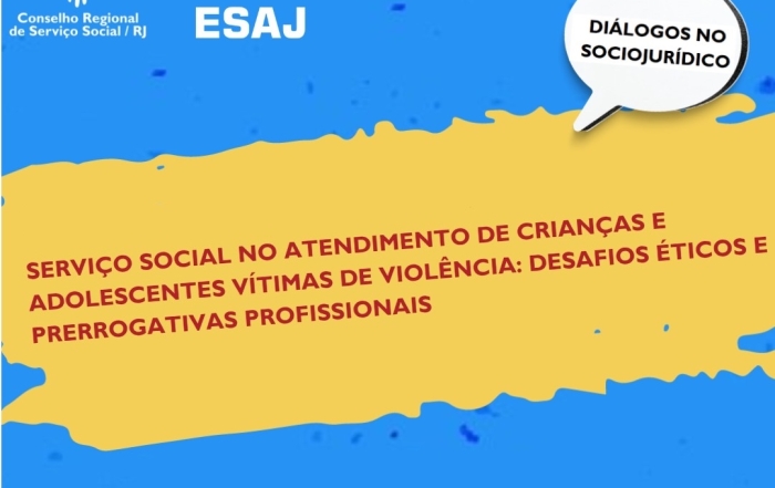 card com uma tarja amarela sobre fundo azul com nome do evento, abaixo os dizeres “confira a cobertura completa do evento ocorrido no último dia 25 de novembro” em letras brancas