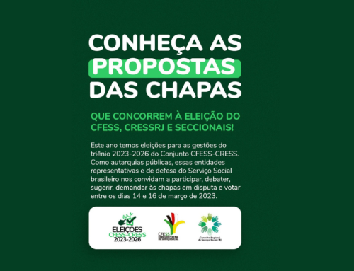 Conheça as propostas das chapas que concorrem às eleições do CFESS, CRESSRJ e Seccionais