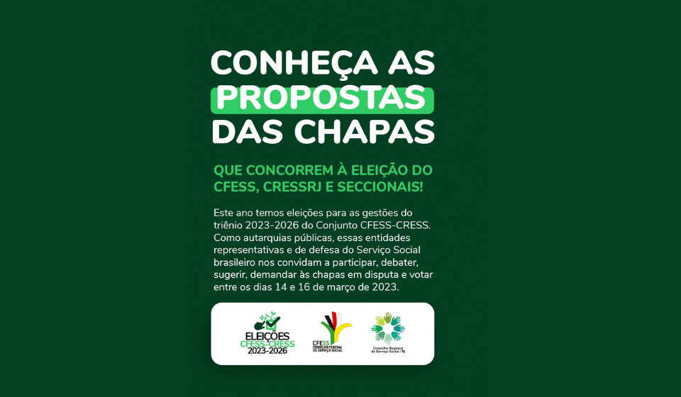 ELEIÇÕES CFESS-CRESS: A VOTAÇÃO ON-LINE COMEÇOU!