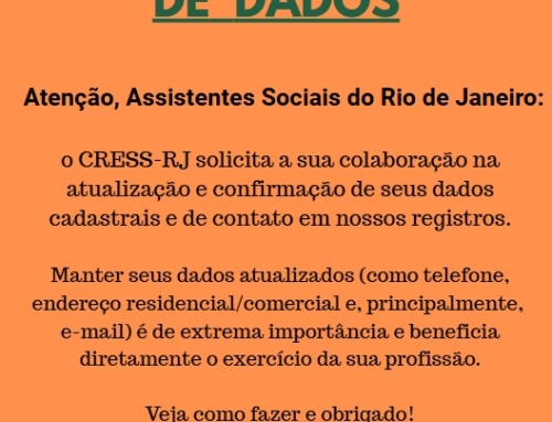 Atenção, Assistente Social do Rio de Janeiro: faça seu Recadastramento de Dados