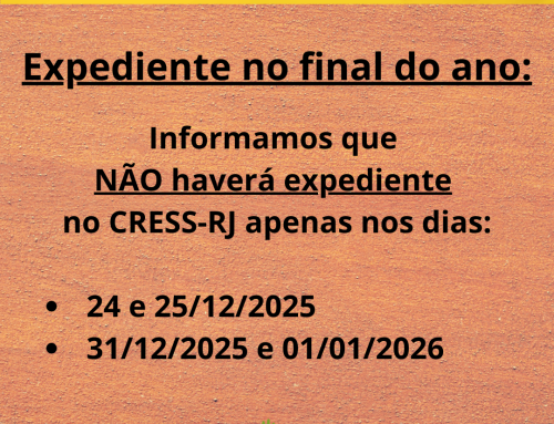 Expediente no final do ano. Veja aqui: